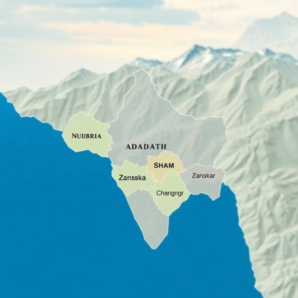 লদাখে পাঁচটি নতুন জেলা গঠন