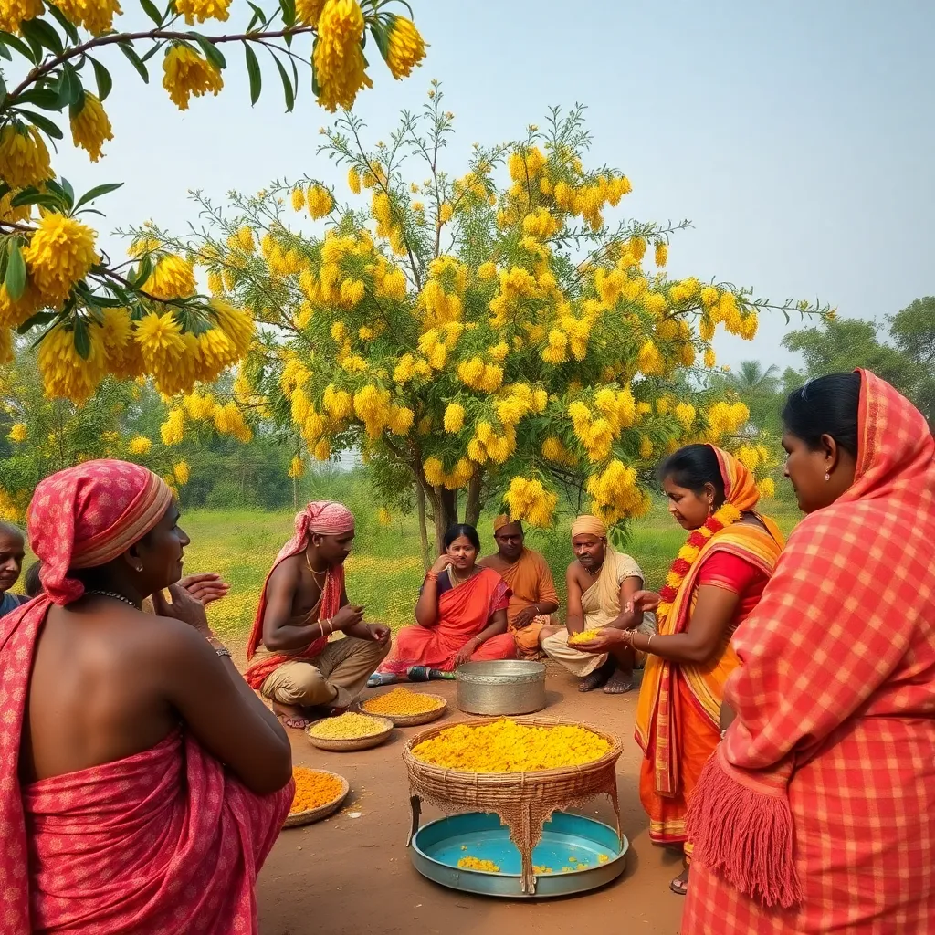 তেলেঙ্গানার আদিলাবাদ বার্ষিক মহুয়া ফ্লাওয়ার ফেস্টিভ্যাল 'ইপ্পা পুভু পান্ডুগা' উদযাপন করে