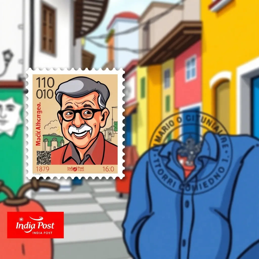 ইন্ডিয়া পোস্টের ডাকটিকিট প্রদর্শনের মাধ্যমে মারিও মিরান্ডার জন্মশতবার্ষিকী উদযাপন।