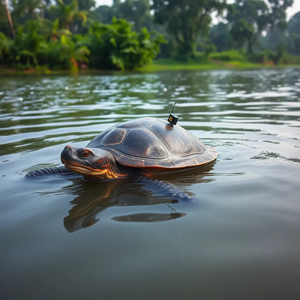 কাজিরাঙ্গা জাতীয় উদ্যানে প্রথম স্যাটেলাইট-ট্যাগযুক্ত গঙ্গা নরম-খোলসের কচ্ছপ অবমুক্ত করল ভারত।