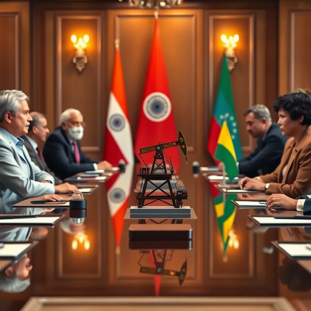 ভারতের সঙ্গে তেলের আলোচনার জন্য ভেনেজুয়েলার অন্তর্বর্তী রাষ্ট্রপতি ডেলসি রদ্রিগেজের আগমন