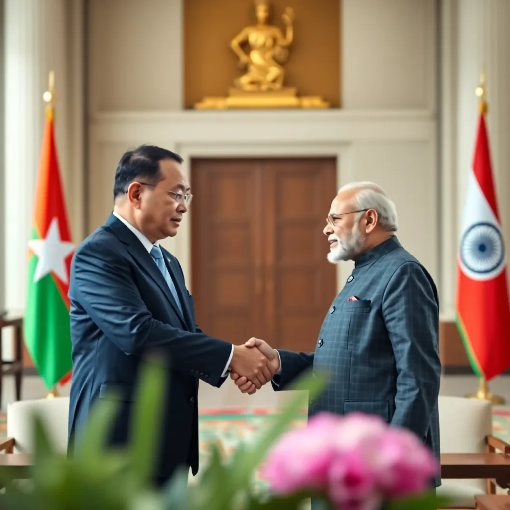 ২০২৬ সালে মিয়ানমারের রাষ্ট্রপতি উ মিন অং হ্লাইং-এর ভারত সফর