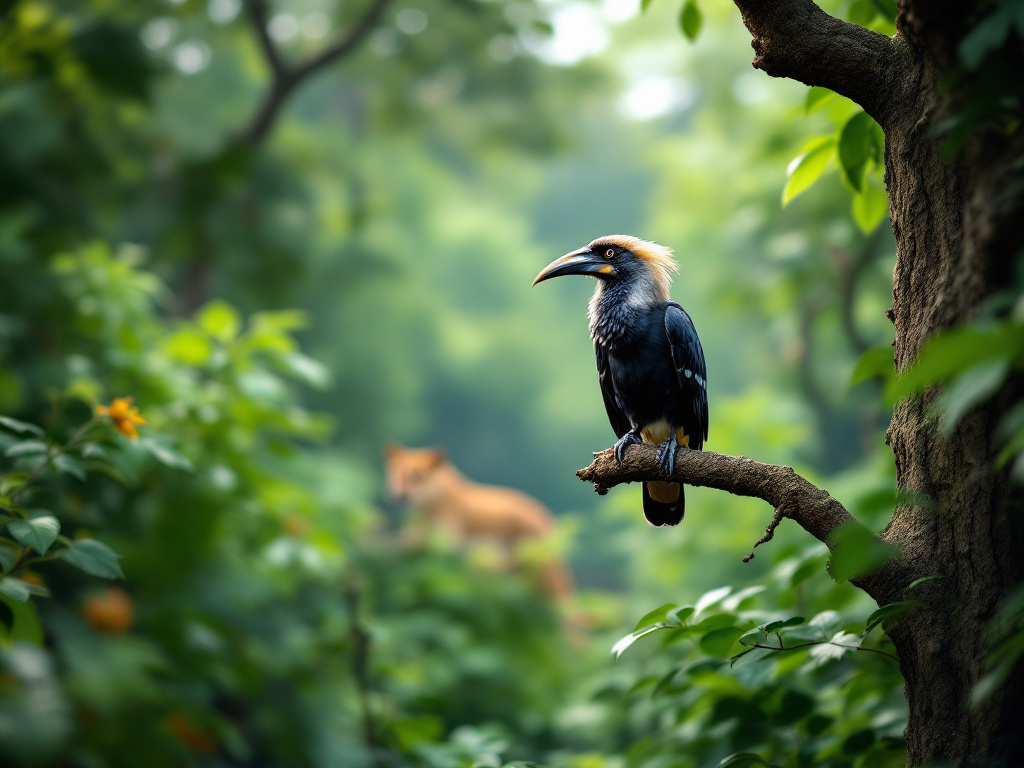 ছয় দশক পর গির অরণ্যে ভারতীয় ধূসর ধনেশ পুনরায় অবমুক্ত করা হলো