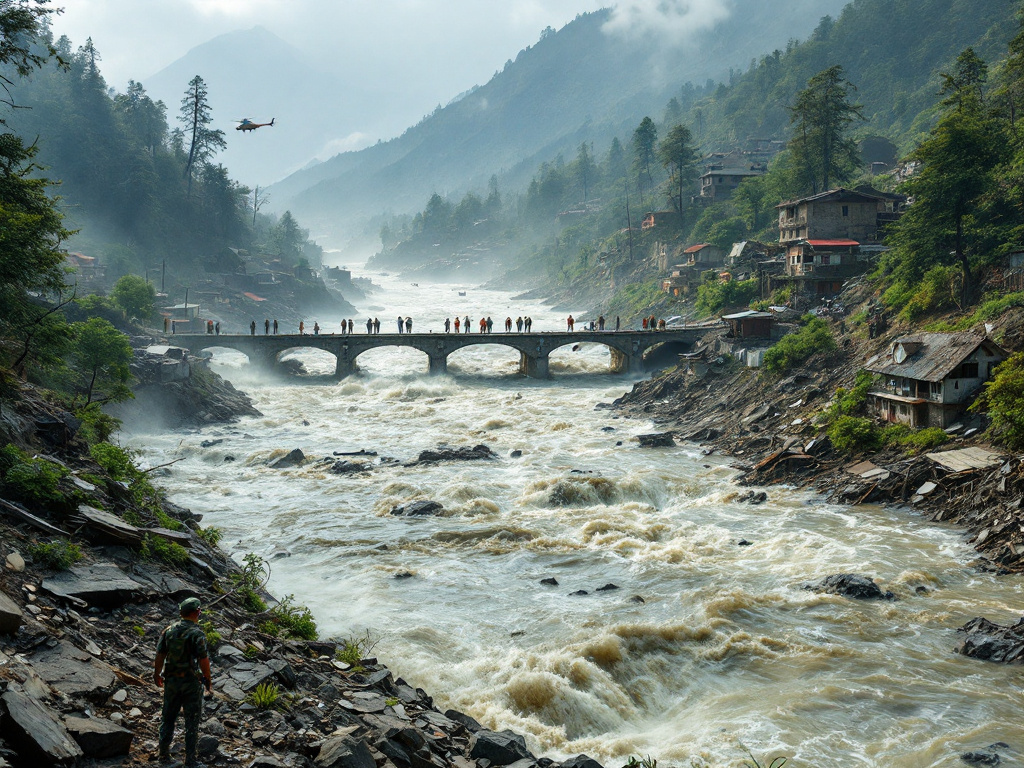 নেপাল भोटे कोशी-त्रिशुली नदीमा आकस्मिक बाढी, रसुवा র নুওকটত বড় ক্ষতি