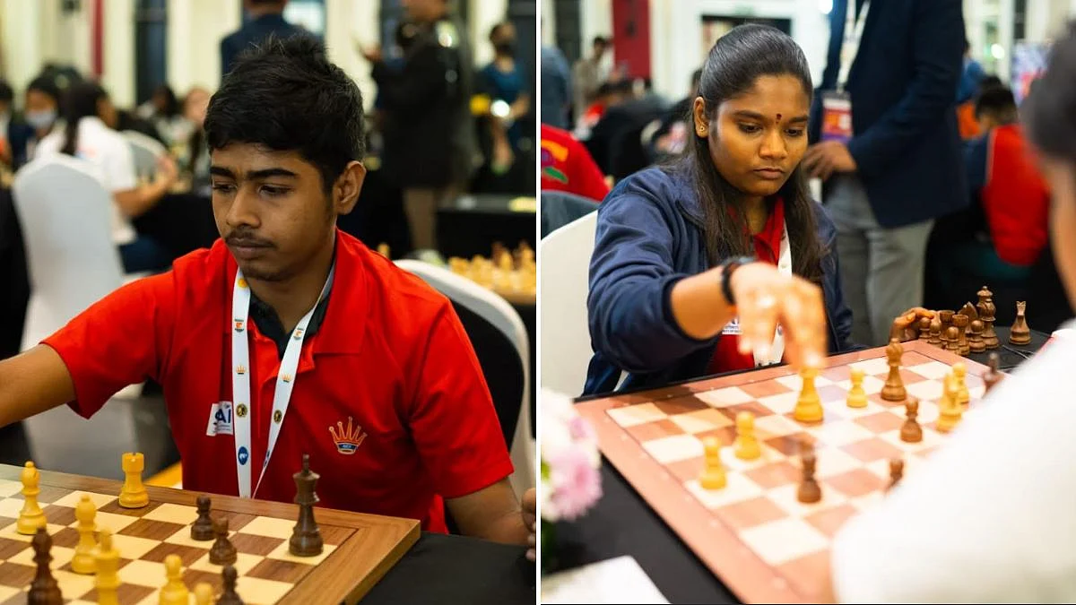 মুম্বাইয়ে এশিয়ান জুনিয়র ব্লিটজ দাবা খেতাব জিতেছেন ভিগনেশ ভার্মুলা এবং সরন্যা দেবী