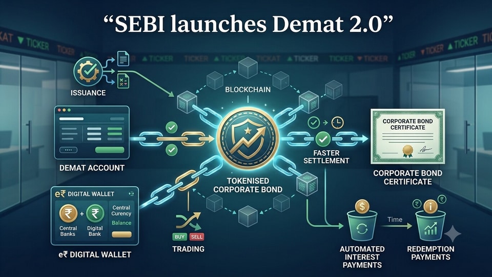 ভারতে প্রথম টোকেনাইজড কর্পোরেট বন্ড ইস্যু SEBI-এর Demat 2.0 পাইলটে